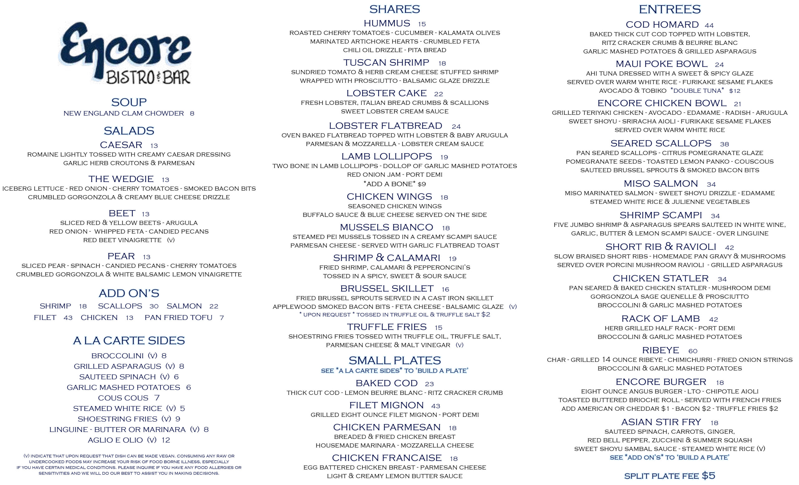 encore-bistro-and-bar-cape-cod-dinner-menu